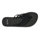 Women's Sanuk Black Yoga Sandy II Flip Flops 1169691-BLK
