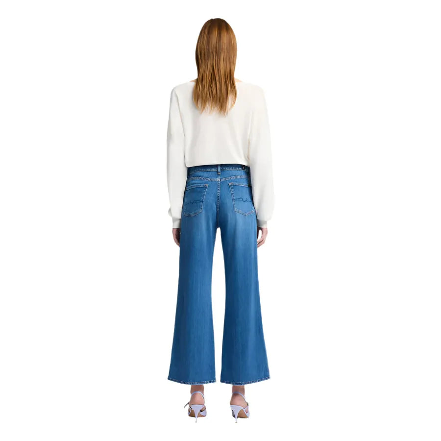 Women's Seven For All Mankind Lotta Cropped Jeans 7U667R51-NVA - Crazy House Western Wear
