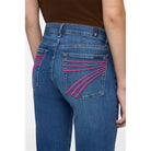 Women's Seven For All Mankind Moonwater Tailorless with Pink Stitch 7U307C12-1ZM