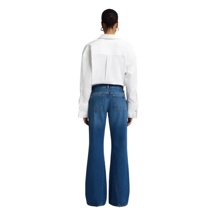 Women's Seven for All Mankind Slim Illusion Twisted Seam Flare Jeans 7U350555 - Crazy House Western Wear