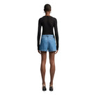 Women's Seven For All Mankind Weightless Denim Pleated Short 7UL20E38-1BB - Crazy House Western Wear