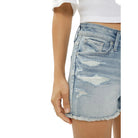 Women's Silver Seaside Avery High Rise Short L54910EAD250