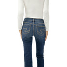 Women's Silver Suki Mid Rise Bootcut Jeans L93719SIA359