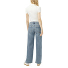 Women's Silver Suki Mid Rise Wide Leg Jeans L93905ADM289