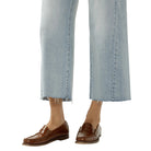 Women's Silver West End Suki Mid Rise Cropped Wide Leg Jeans L43978ADM211