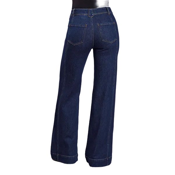 Women's Stetson High Rise Wide Leg Plain Pocket Jeans 11-054-0751-0205