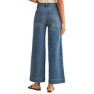 Women's Stretch High Rise Pin Tuck Wide Leg Jean AP6441