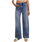 Women's Stretch Side Stripe High Rise Baggy Str Leg Jean AP6365 - Crazy House Western Wear