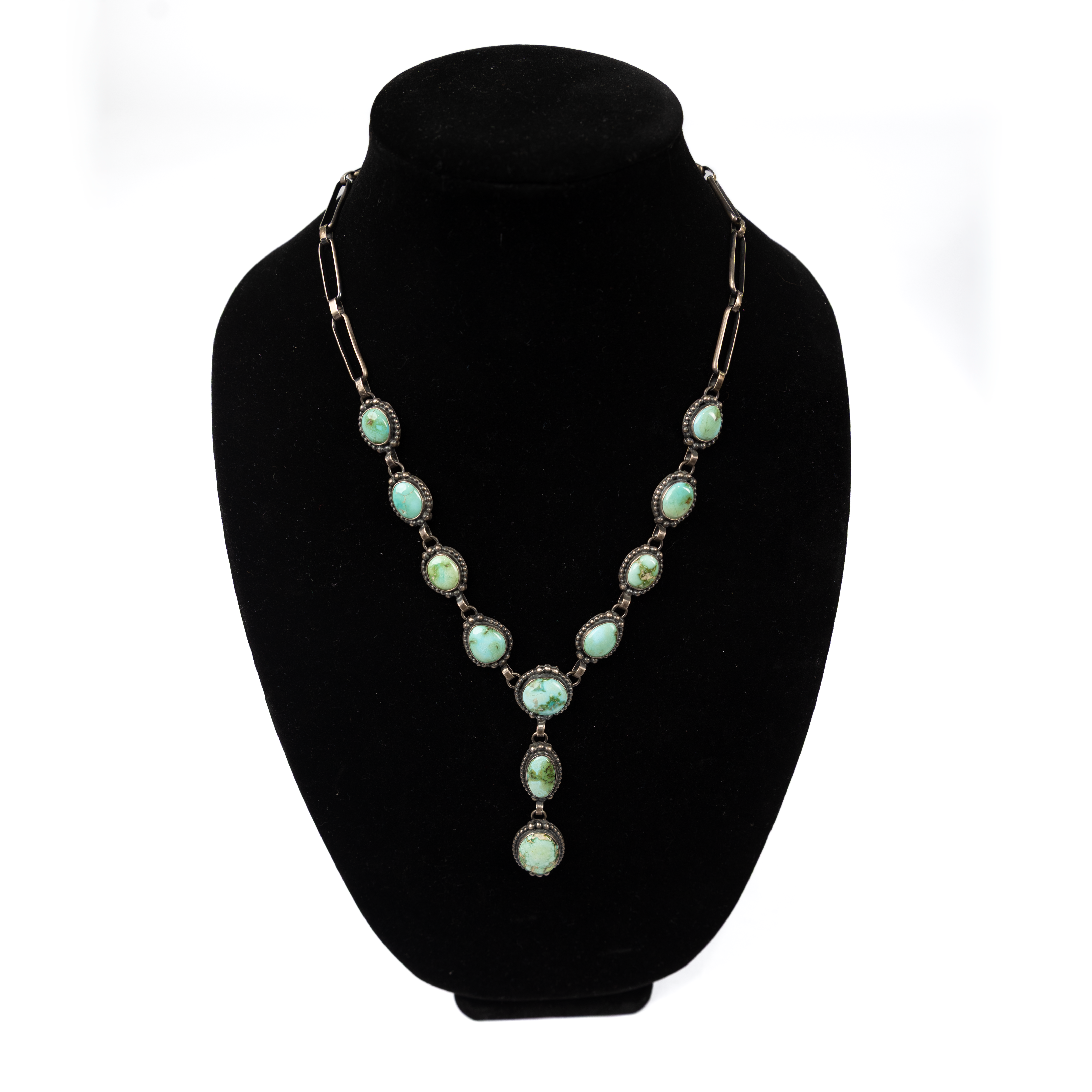 Women's Sunwest Mary Ellen Handmade Green Stone Necklace