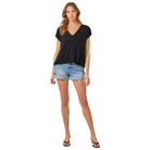 Women's Surplice Neck Top 60952 - Crazy House Western Wear