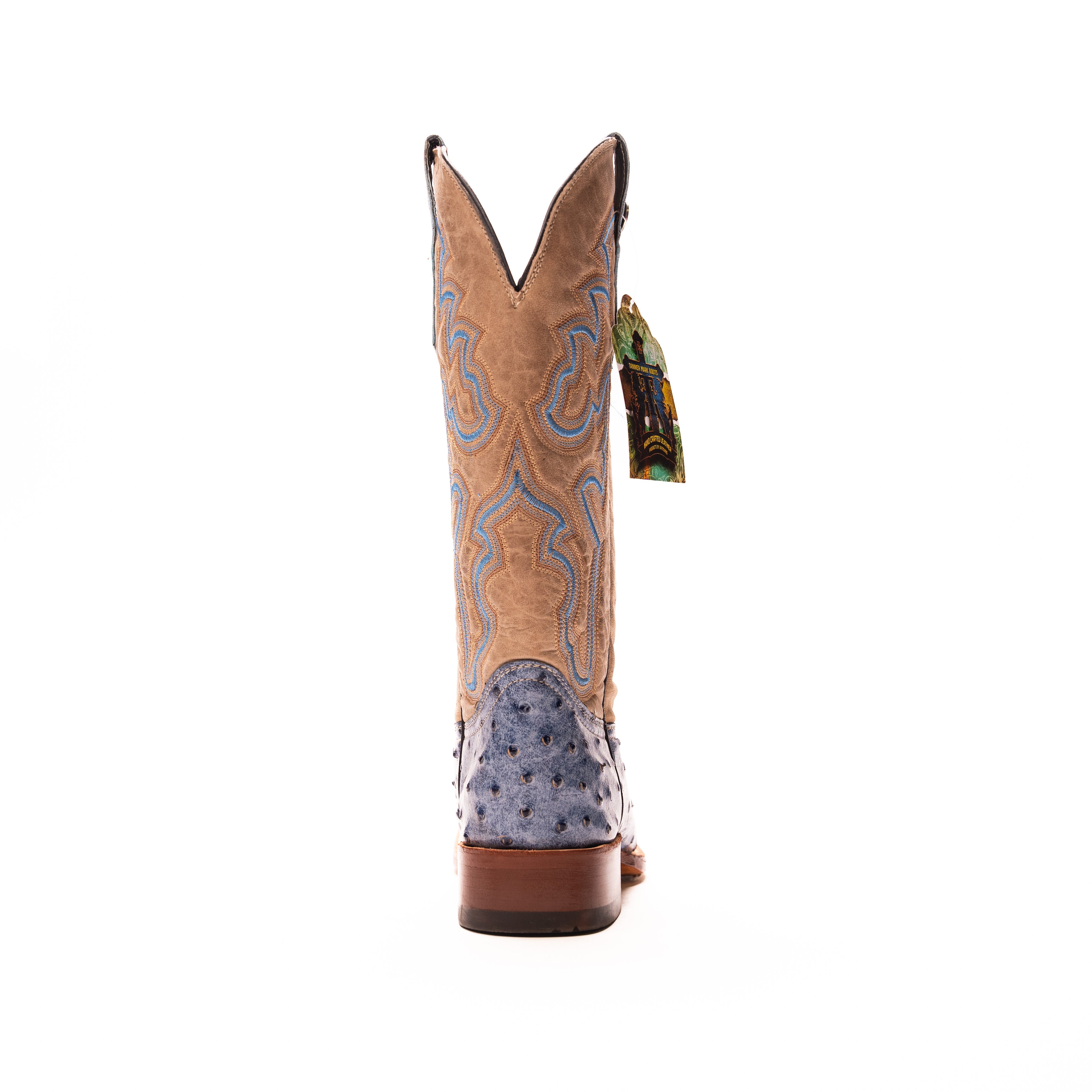 Women's Tanner Mark 12" Ostrich Print Boots TML207061 - Crazy House Western Wear