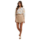 Women's Textured Quilted Knit Skort AP6232A - Crazy House Western Wear