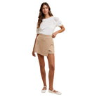 Women's Textured Quilted Knit Skort AP6232A - Crazy House Western Wear