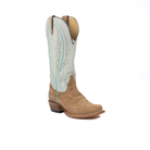 Women's Tony Lama Siena Taupe Leather Boots RN3621