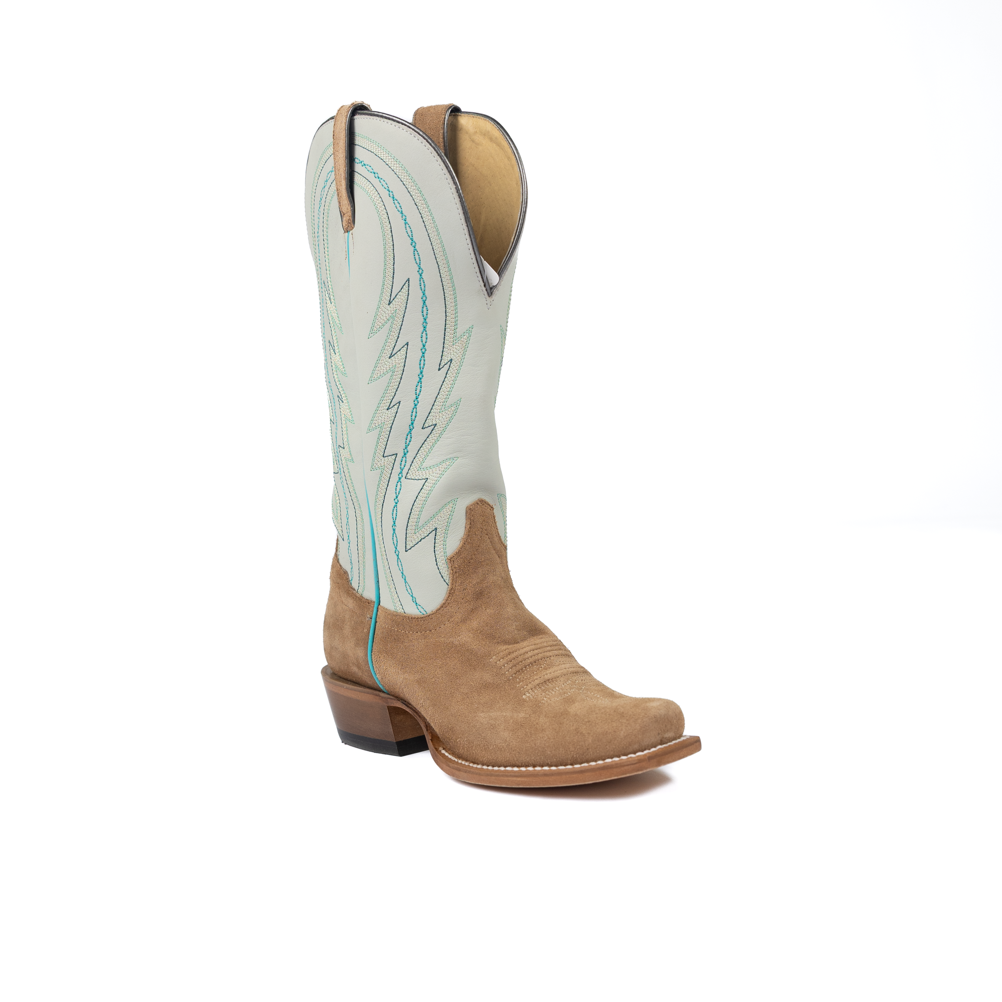 Women's Tony Lama Siena Taupe Leather Boots RN3621