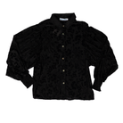 Women's Turquoise Haven Mesh Button Up Top