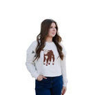 Women's TwoFly Calf Season Gray Sweater
