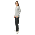 Women's Ultra Soft Basic Long Sleeve Henley Top 19706