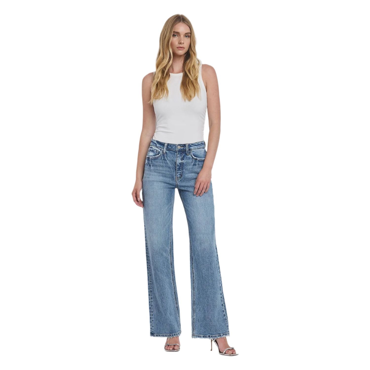 Women's Vervet 90's Super High Rise Wide Jeans T6242 - Crazy House Western Wear