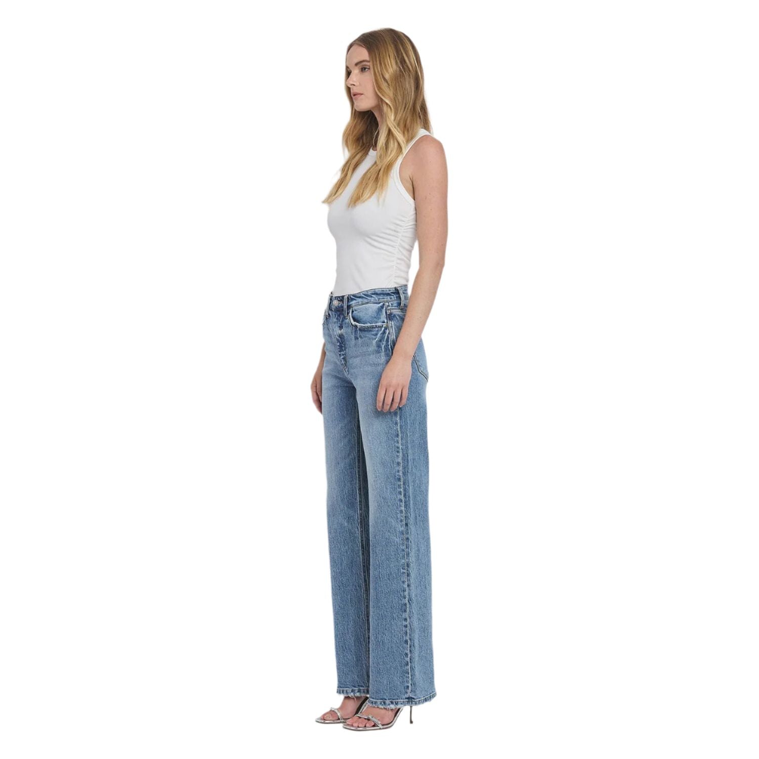 Women's Vervet 90's Super High Rise Wide Jeans T6242 - Crazy House Western Wear