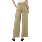 Women's Vervet High Rise Elastic Drawstring Wb Baggy Wide Jeans V3798HRB