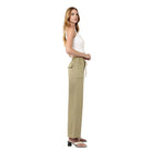 Women's Vervet High Rise Elastic Drawstring Wb Baggy Wide Jeans V3798HRB