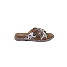 Women's Very G Betsy Cream Tan Crossed Open Toe Sandals VGSA0479-291