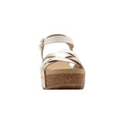 Women's Very Volatile White and Gold Wedges PV1043-PLAT - Crazy House Western Wear