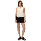 Women's White Sleeveless Top VCWV5257WHT - Crazy House Western Wear