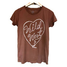 Women's Wild West Tee Rust and White - Crazy House Western Wear