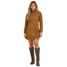 Women's Wrangler Corduroy Western Shirt Dress 112367335