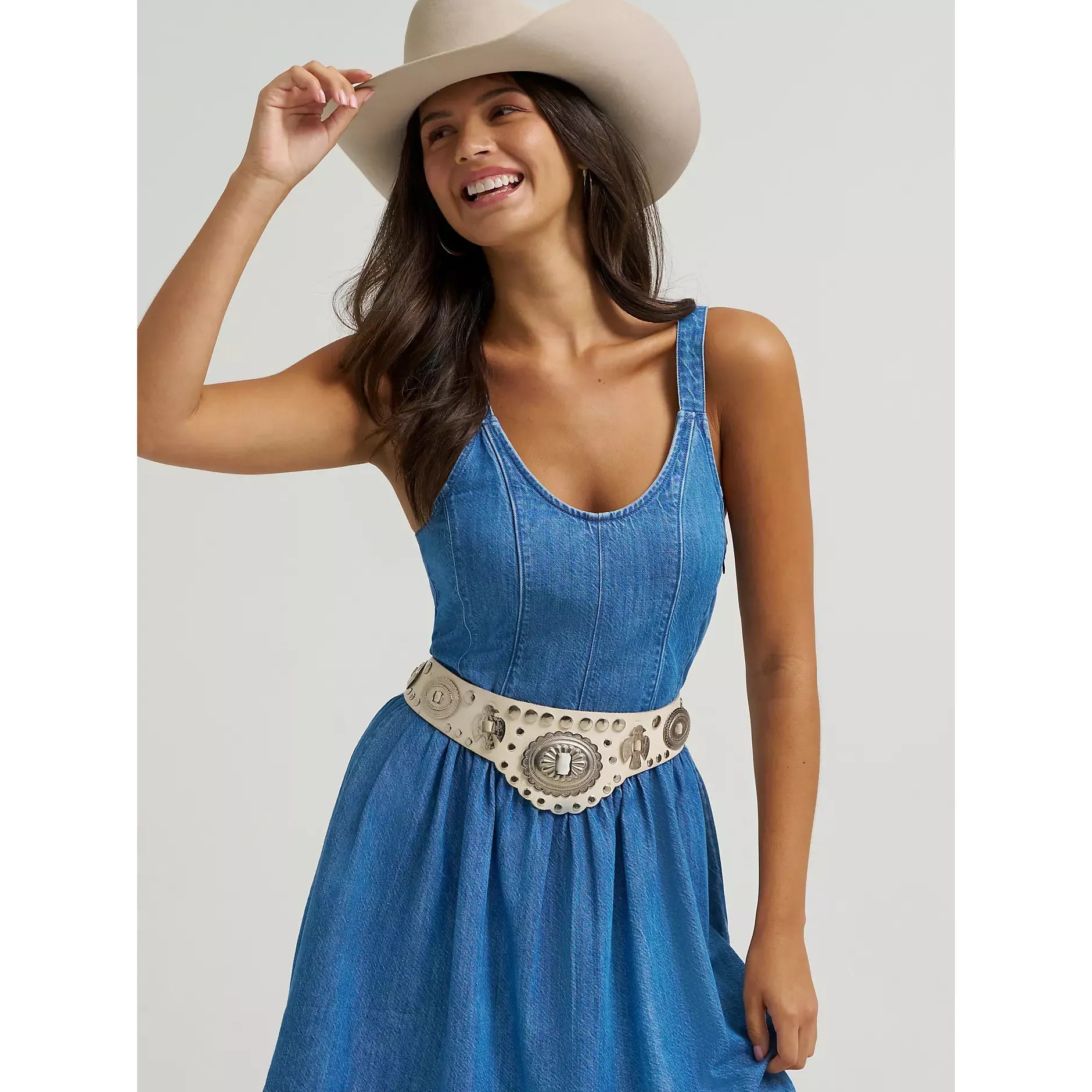 denim western dress women Wrangler Women's Retro Jacket Dress - Denim