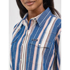 Women's Wrangler Retro Boyfriend Western Snap Shirt 112368458