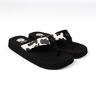 Women's Yellow Box Flexter White and Black Flip Flops 66356-W/B
