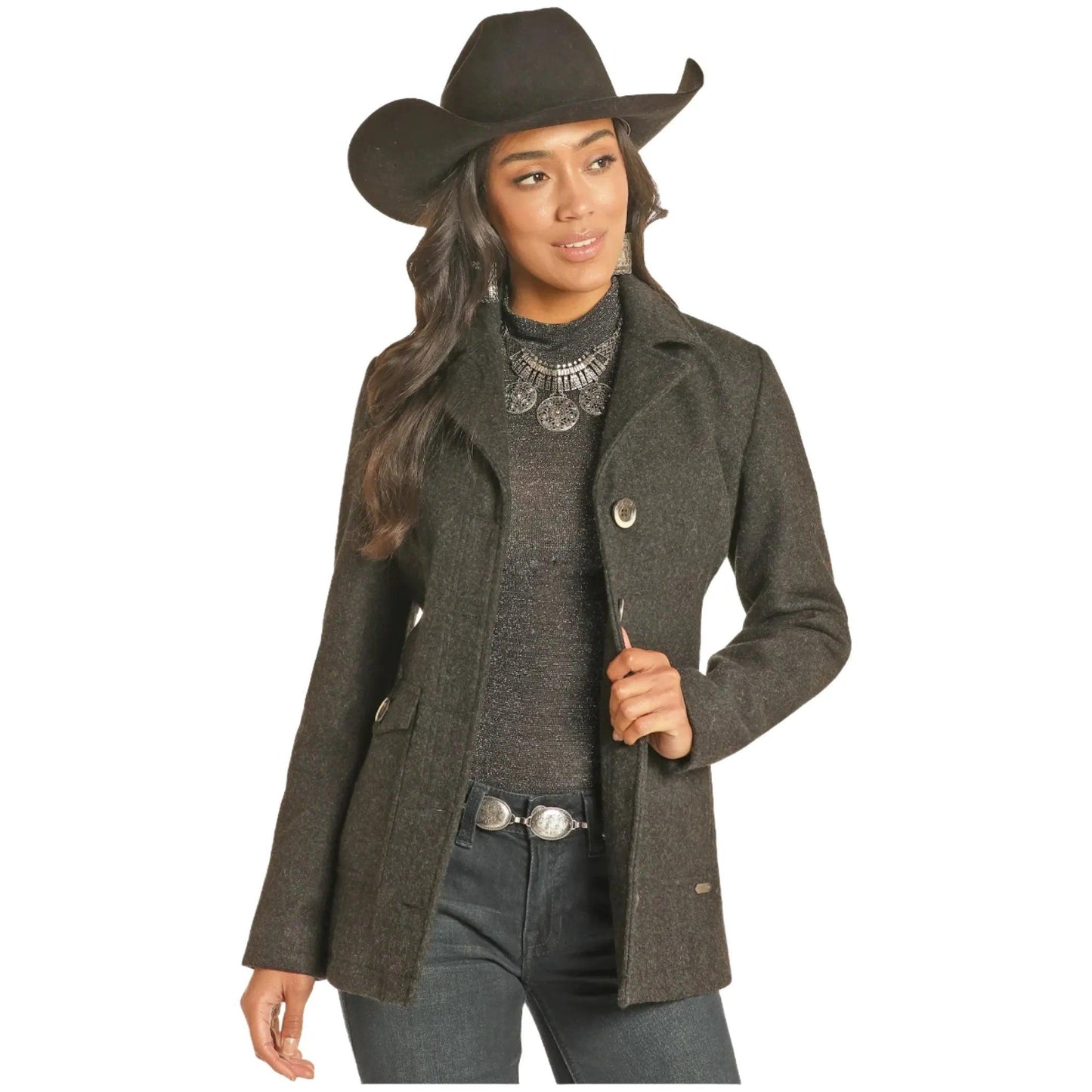 Powder River Outfitters Wool Coat - Crazy House Western Wear