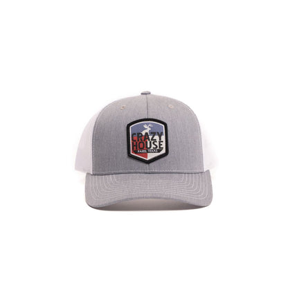 Crazy House Unisex Grey and White Mesh Snapback with Patch - Crazy House Western Wear