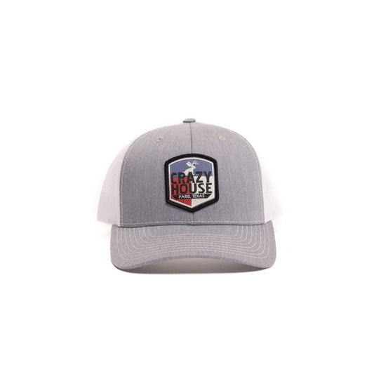 Crazy House Unisex Grey and White Mesh Snapback with Patch - Crazy House Western Wear