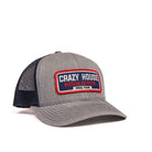 Grey Trucker Snapback with Outfitter Patch - Crazy House Western Wear