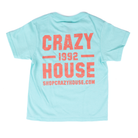 Youth Crazy House Mint and Watermelon 1 on 1 Short Sleeve T-shirt