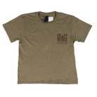 Youth Crazy House Short Sleeve Brown Truck Printed T-shirt