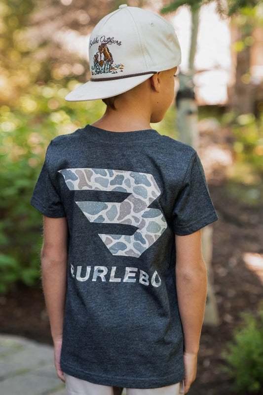 Burlebo Youth Deer Camo Logo T-Shirt