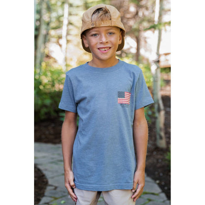 Burlebo Youth Shotgun Shell Flag T-Shirt