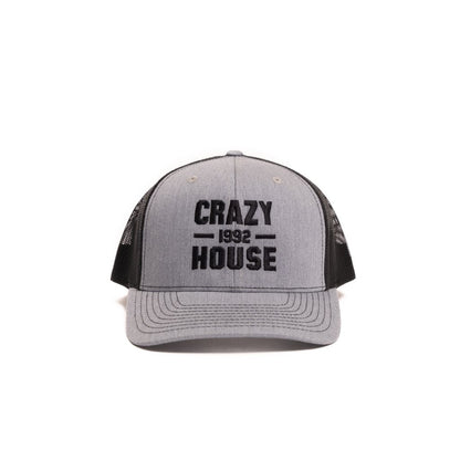 Crazy House Unisex Grey and Black Snapback with Stitching - Crazy House Western Wear