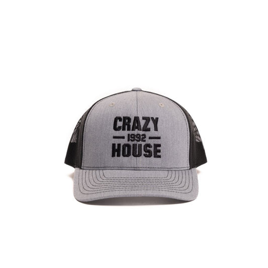 Crazy House Unisex Grey and Black Snapback with Stitching - Crazy House Western Wear